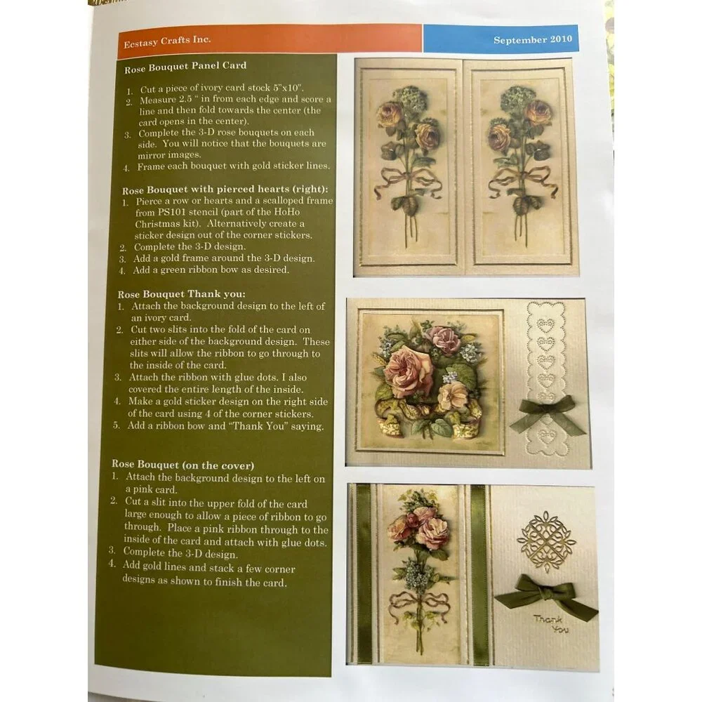 Ecstasy Crafts Elegant 3D Flower Cardmaking Kit
